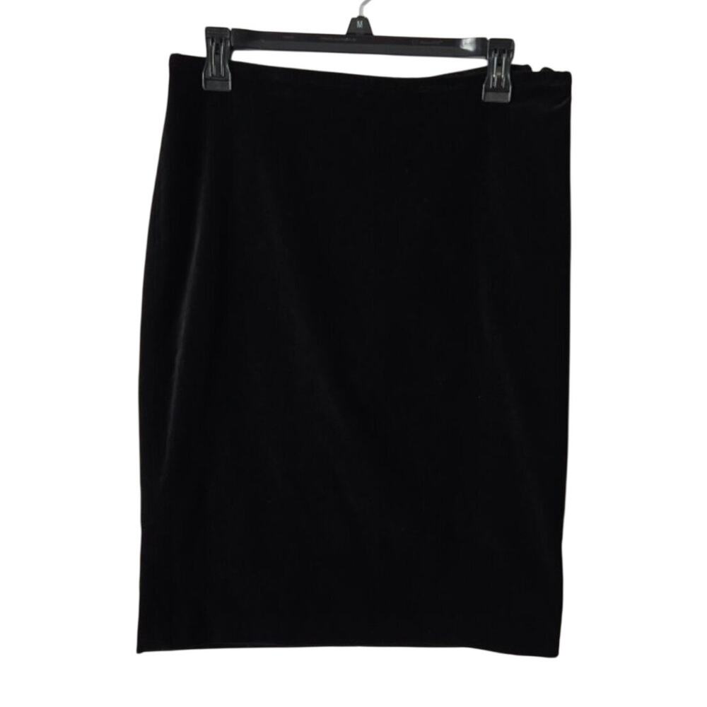 NWT Lauren Ralph Lauren Black Velvet Evening Skirt Holiday Collection Size 4
